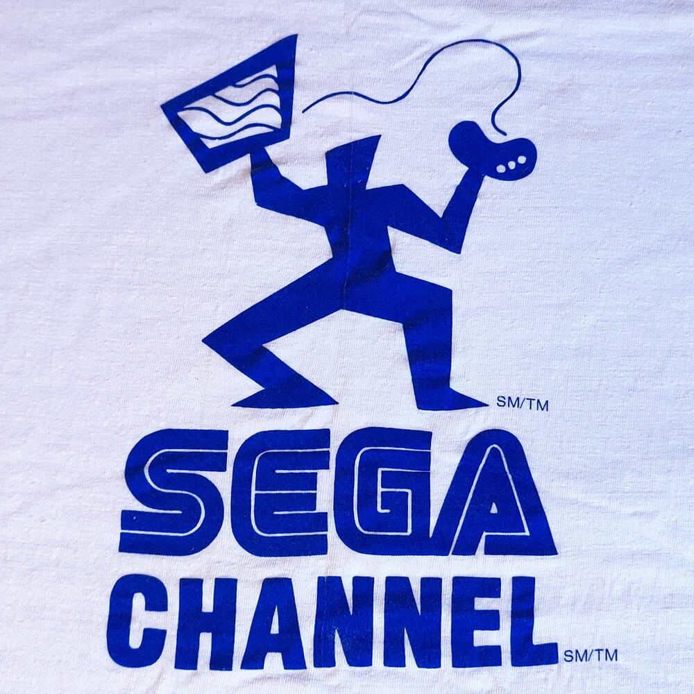 Sega Channel vtg mens XL shirt 90s Genesis Saturn Game Gear Sonic Nintendo Retro